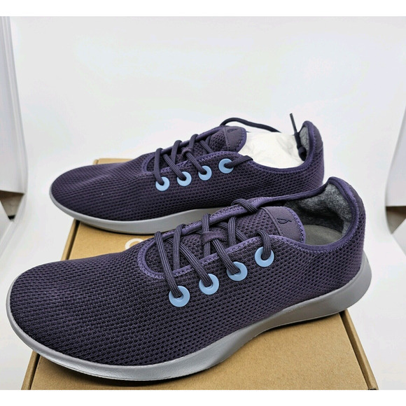 Allbirds Sneakers Mens 10 Purple Grey Tree Runners Athletic Comfort Shoes NIB - Picture 1 of 5